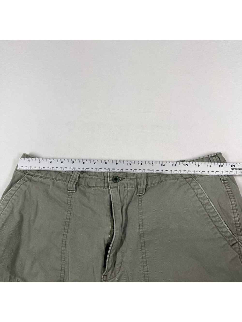 Vintage Polo Ralph Lauren Short Mens 38 Green Cargo Jeans Co Military - Picture 11 of 11